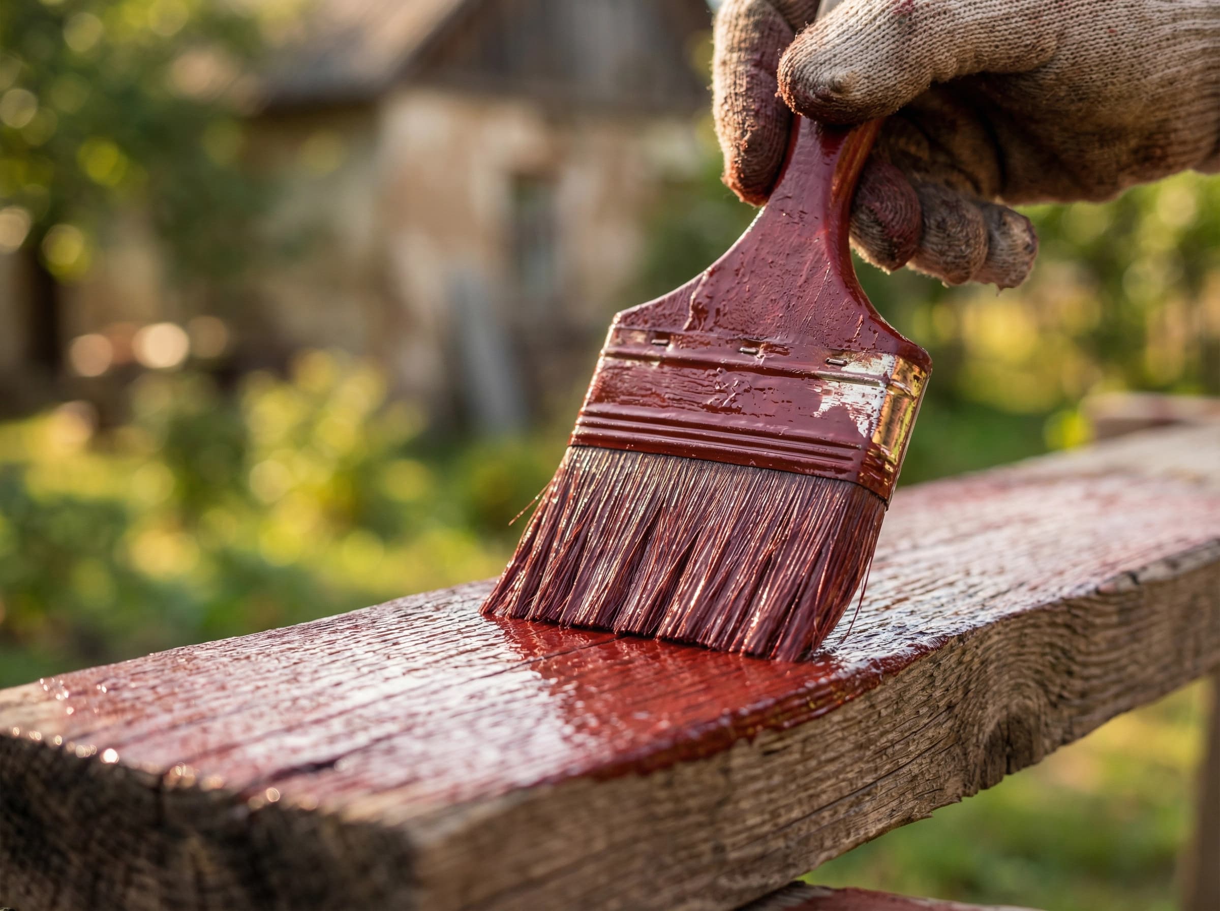 Fasadmålning i detalj